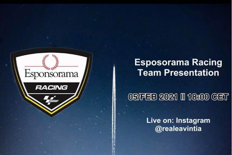Auch Esponsorama Racing gab den Termin für die Teamvorstellung bekannt