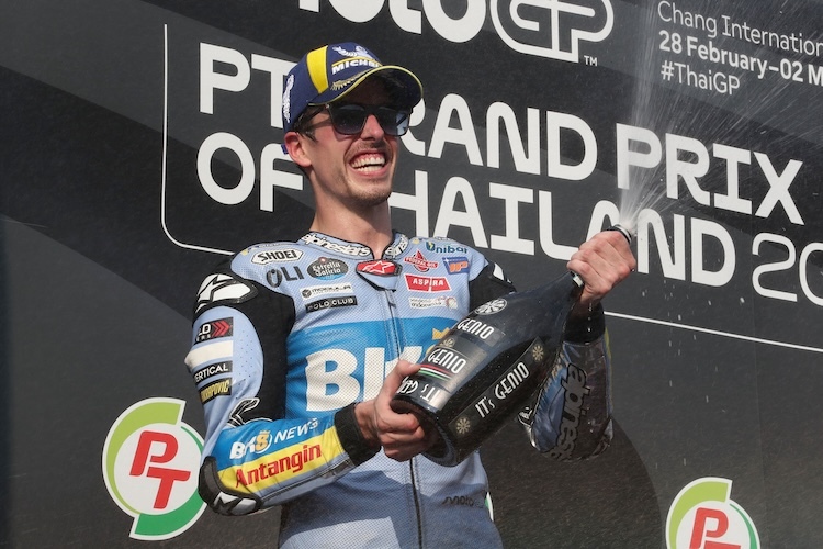 Alex Marquez feiert Platz 2