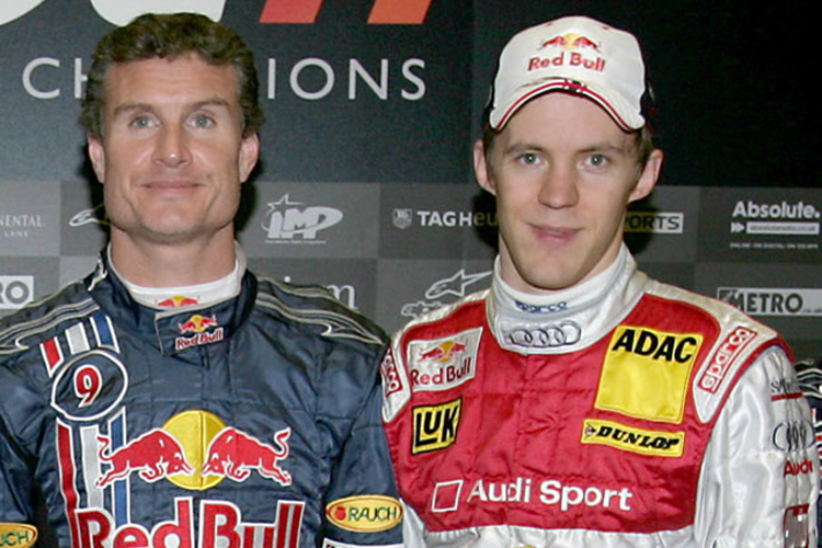 Kennen sich vom Race of Champions: Coulthard, Ekström