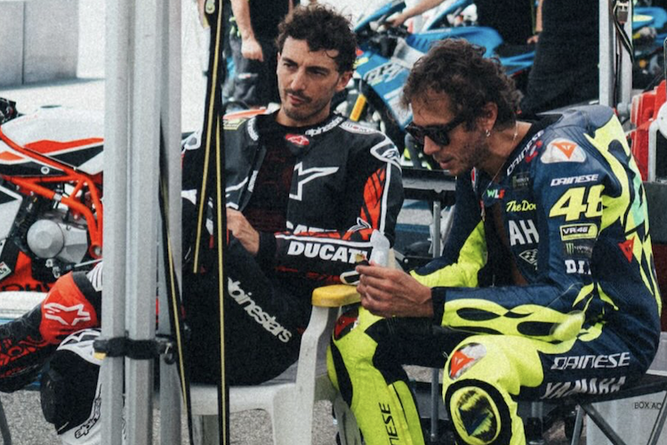 Valentino Rossi und Pecco Bagnaia