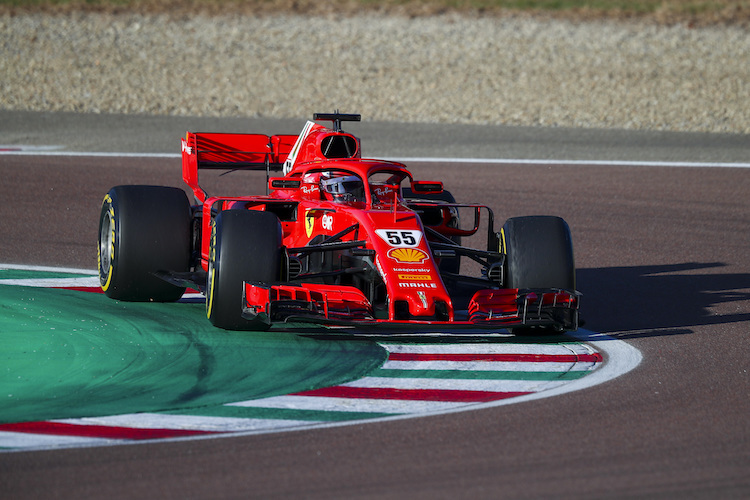 Carlos Sainz im 2018er Ferrari