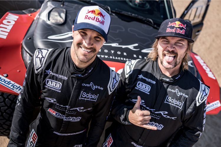 Sam Sunderland (links) und Toby Price: Ex-Motorrad-Dakar-Sieger mit Vorfreude jetzt im Auto