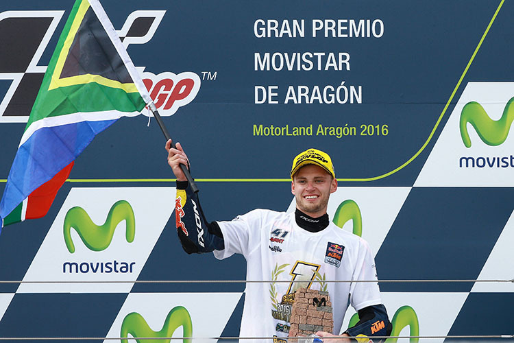 Brad Binder sicherte den Moto3-Titel bereits beim Aragón-GP