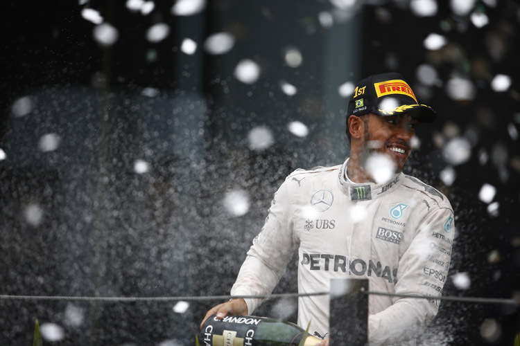 Lewis Hamilton überzeugte im Regen von Interlagos mit einer fehlerfreien Fahrt