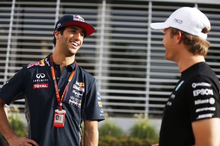 Ricciardo und Rosberg
