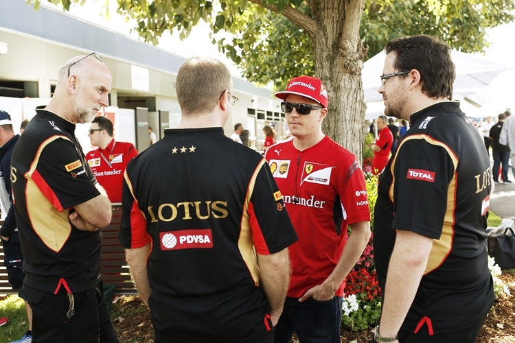 Kimi Räikkönen bei seinem alten Team