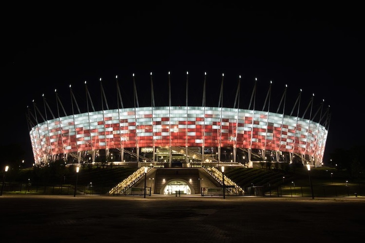 Das Stadion in Warschau bietet eine tolle Kulisse
