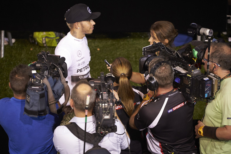 Lewis Hamilton nach dem Singapur-GP