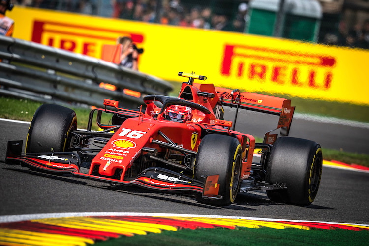 Charles Leclerc 2019 in Spa-Francorchamps