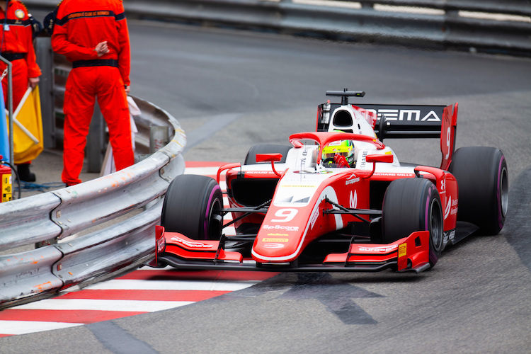 Mick Schumacher 2019 in Monaco, damals in der Formel 2