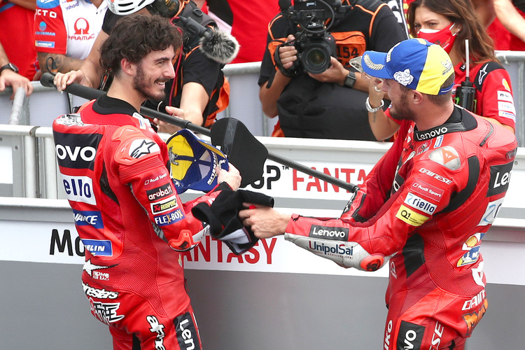 Francesco Bagnaia und Jack Miller freuen sich auf den Heim-GP von Ducati