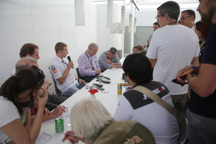 Sergey Sirotkin in der Monza-Medienrunde