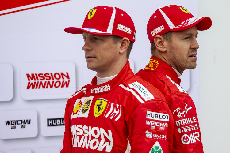 Kimi Räikkönen und Sebastian Vettel 