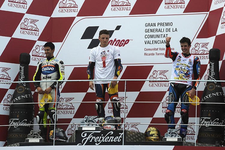 Valencia 2014: Jack Miller siegte für KTM, Honda-Pilot Alex Márquez feierte den Titel