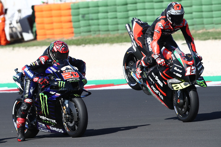 Maverick Viñales caused a sensation in Misano not only because of the stoppie