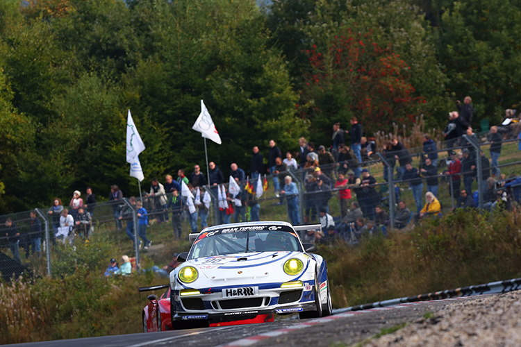 Immer für eine Überraschung gut: Christian Menzel und Wolfang Kohler im Cup Porsche