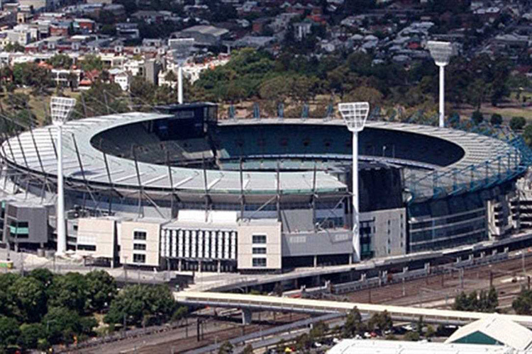 Das Etihad Stadium in Melbourne