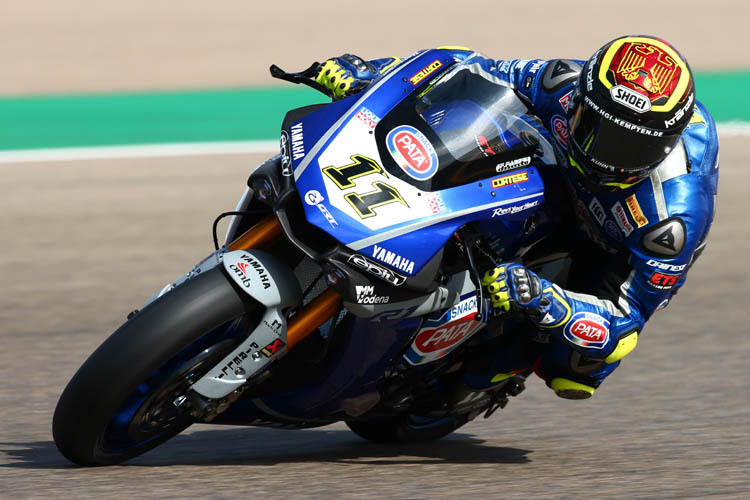 Sandro Cortese war am Freitag der zweitschnellste Yamaha-Pilot