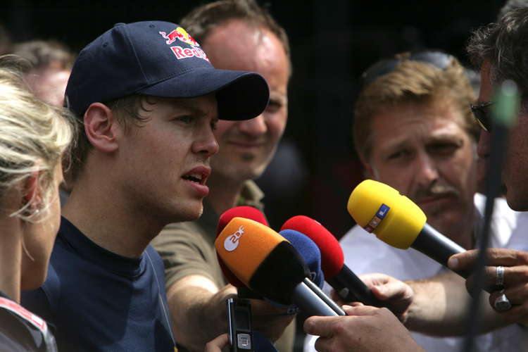 Sebastian Vettel beim Interview-Termin