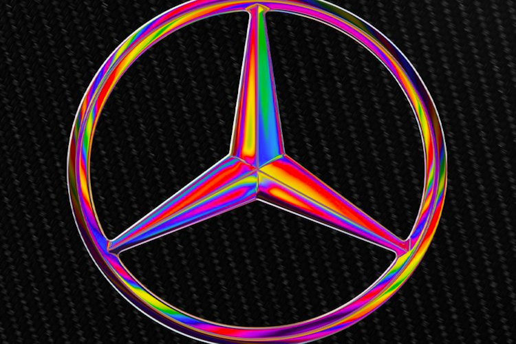 Mercedes-Benz: Stern in Regenbogen-Farben / Formel 1 
