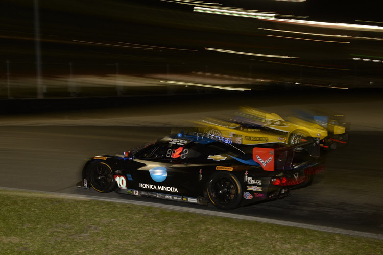 Der Taylor-Corvette DP drehte am Samstag in Daytona die schnellste Runde