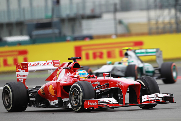 So sähe das Ferrari-Teamchef Stefano Domenicali gerne: Die Gegner im Rückspiegel