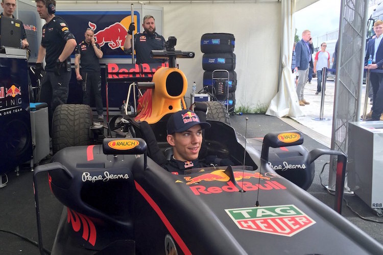 Pierre Gasly in Goodwood