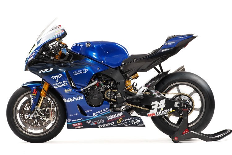 Die Yamaha R1 von Lorenzo Baldassarri war auch schon auf Werks-Niveau