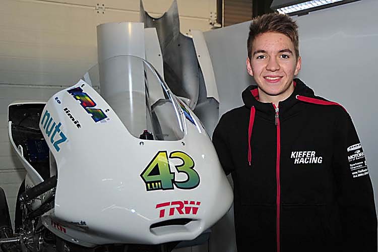 Luca Grünwald: Seine Kalex-KTM für den Almeria-Test steht bereit
