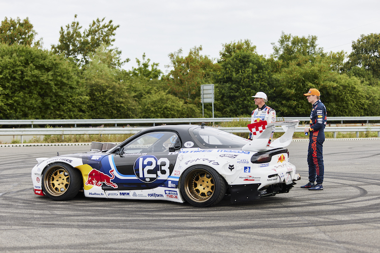 Max Verstappen mit Mad Mike Whiddett