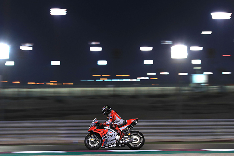 Jorge Lorenzo auf der Ducati Desmosedici in Katar