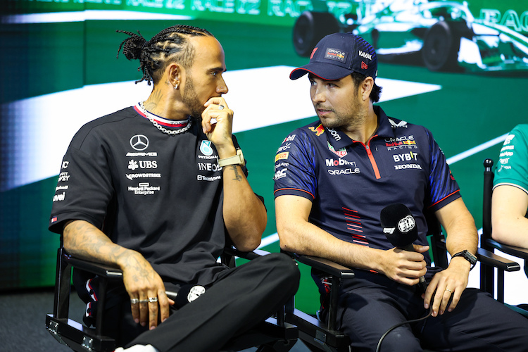 Lewis Hamilton und Sergio Pérez