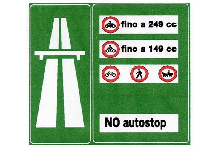 Bislang galt in Italien auf Autobahnen ein Hubraumlimit von 150 ccm - dieses wurde nun gesenkt auf 120 ccm