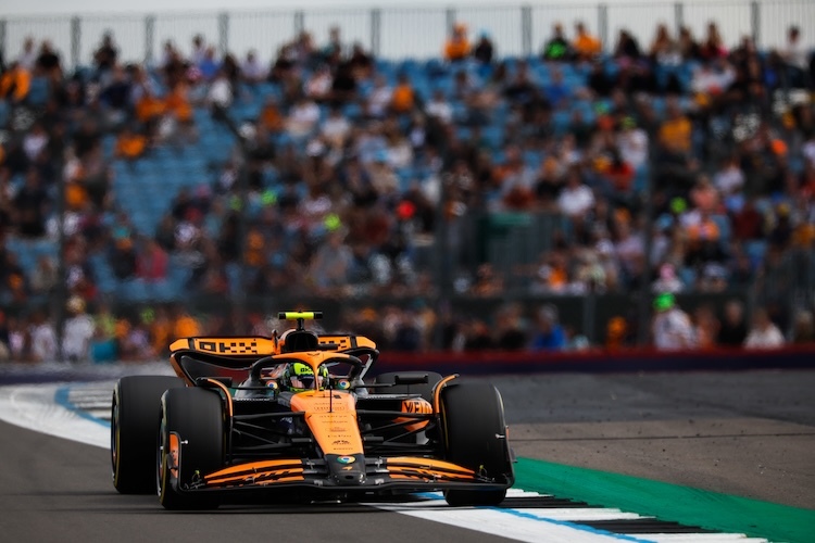 «Ich bin auf alles vorbereitet», sagt Lando Norris, der am Freitag auf dem Silverstone Circuit die Tagesbestzeit aufgestellt hat