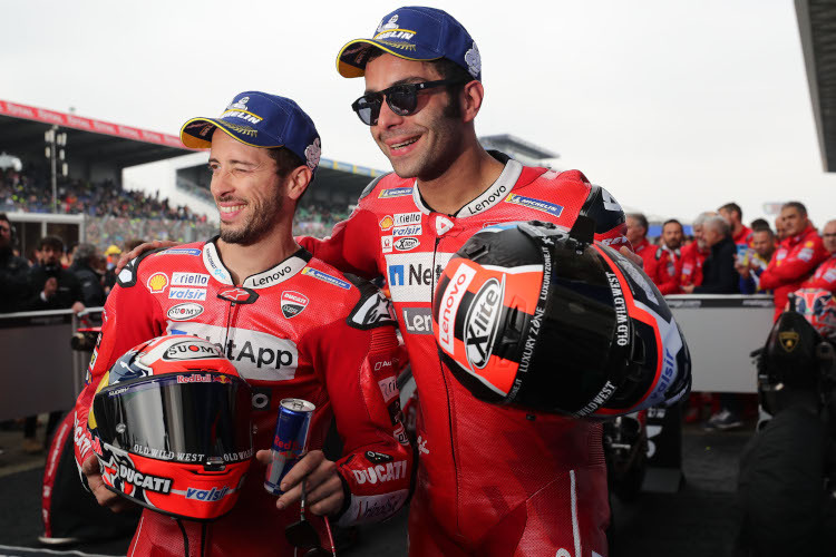 Andrea Dovizioso und Danilo Petrucci 2019 als Ducati-Teamkollegen