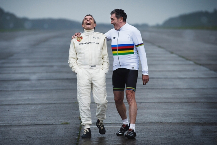 Zwei Sportlegenden: Ickx und Merckx