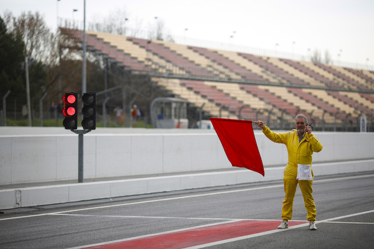 Rote Flagge für die Formel 1