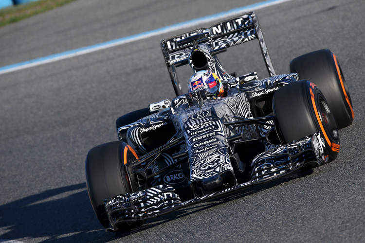 Daniel Ricciardo im neuen Auto von Red Bull Racing