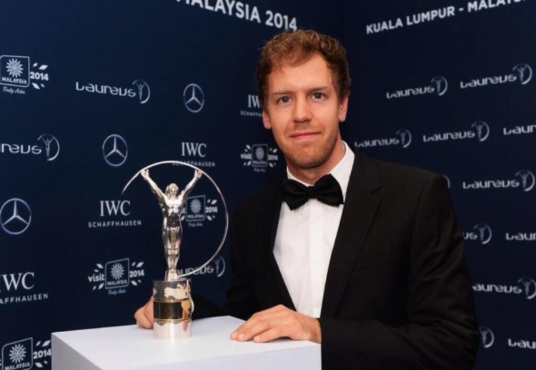 Sebastian Vettel ist Preisträger als Laureus World Sportsman of the Year