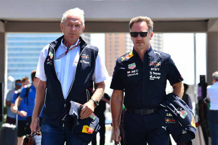 Red Bull-Motorsportberater Dr. Helmut Marko und Red Bull Racing-Teamchef Christian Horner