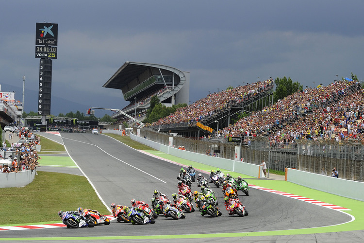 Die MotoGP-Rennen (im Bild: Barcelona) werden in der Schweiz fast alle live und kostenlos