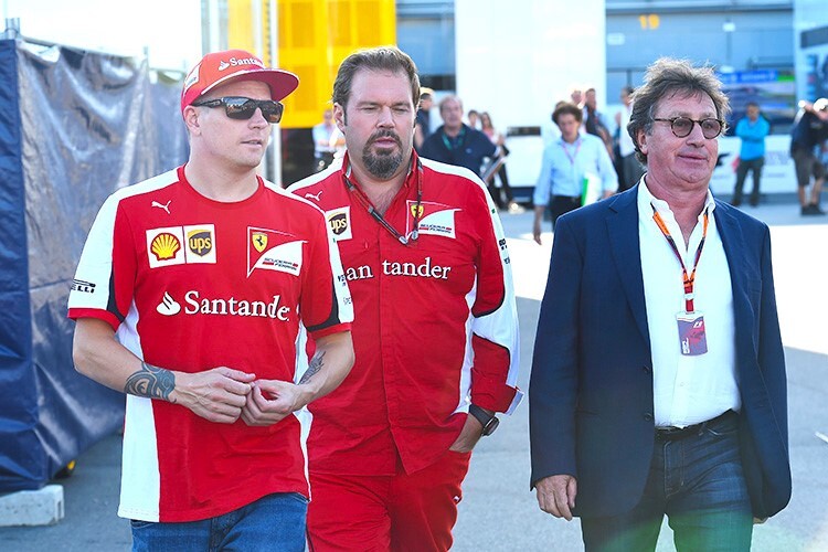 Louis Camilleri (rechts) mit Kimi Räikkönen in Monza 2015