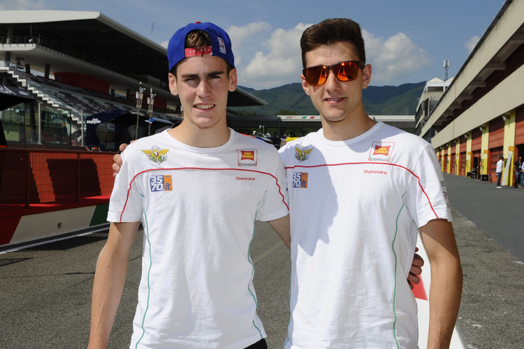 Die Team-Italia-Piloten von 2015: Stefano Manzi und Matteo Ferrari
