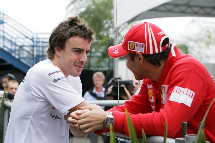 Massa und Alonso beim Treffen in Interlagos