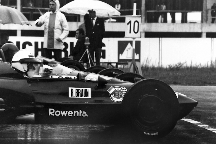 Rowenta-Kaimann Formel V 1968 in Hockenheim auf der Pole-Position 