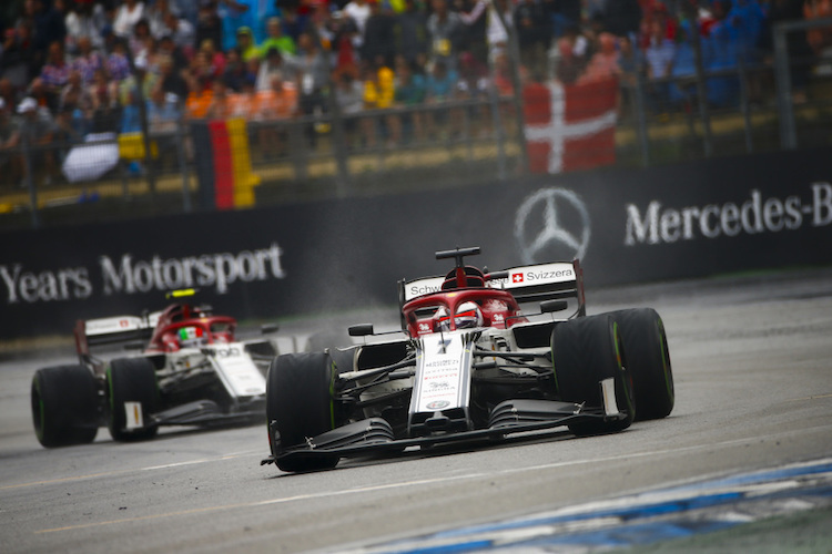 Bittere Pille: Kimi Räikkönen und Antonio Giovinazzi wurden nach dem Deutschland-GP zurückversetzt