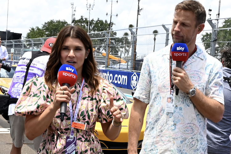 Danica Patrick und Jenson Button