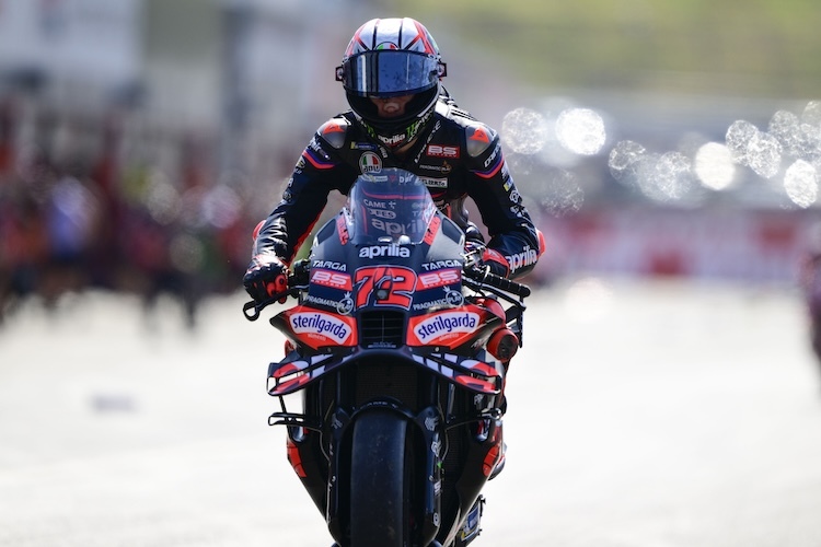 Gab in Indonesien das Tempo vor: Aprilia-Pilot Marco Bezzecchi