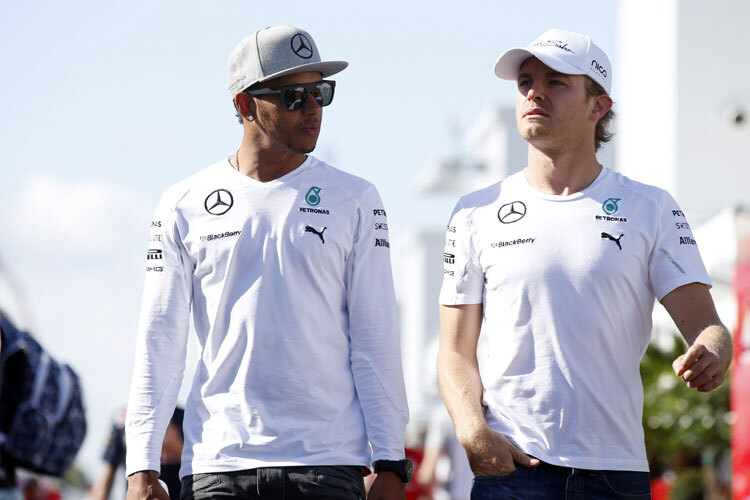 Lewis Hamilton und Nico Rosberg 