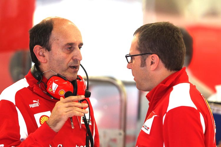 Ing. Luca Marmorini mit dem damaligen Ferrari-Teamchef Stefano Domenicali